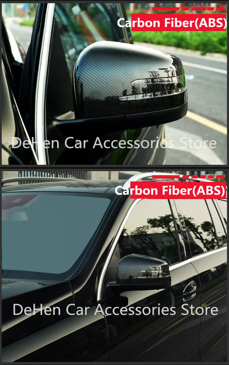 Зеркало заднего вида Обложка для benz e-класса(10-15) w212 CLA GLK GLA(15-17) ABS 1 пара Matte Sliver углеродного волокна