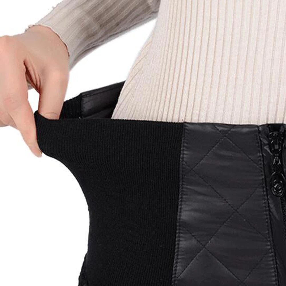  New Fashion Women's Winter Pencil Pants Plus Velvet Stretch Thick Warm Down Pants Trousers Elegant 
