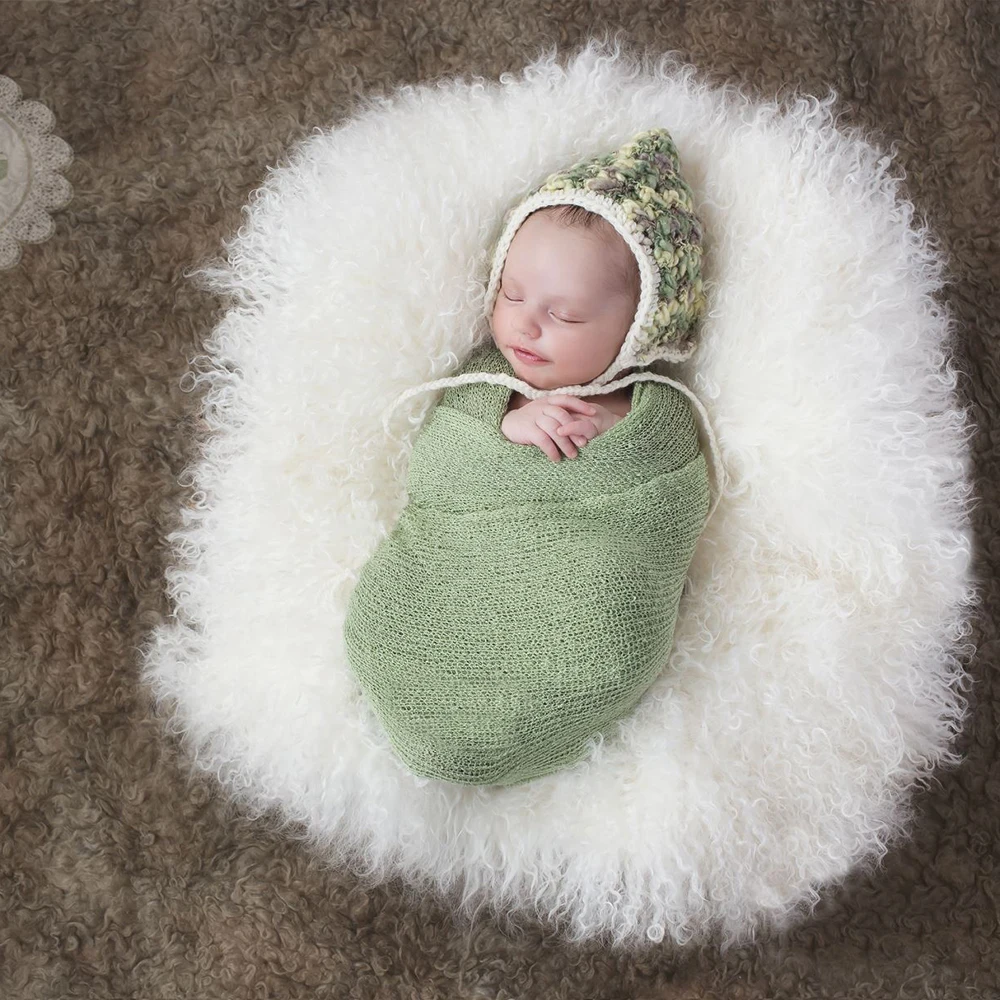 

Mix Color 10pcs/Lot Stretch Knit Wraps Newborn Photography Props Infant Rayon Baby Fabric Infant Hammock for Photo Shooting