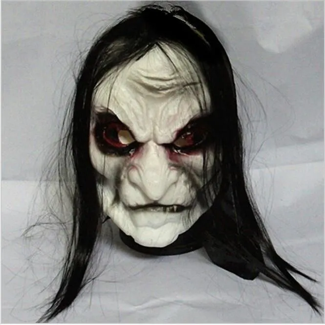 

Halloween Mask Long Hair Ghost Scary Mask Props Grudge Ghost Hedging Zombie Mask Realistic Silicone Masks Masquerade