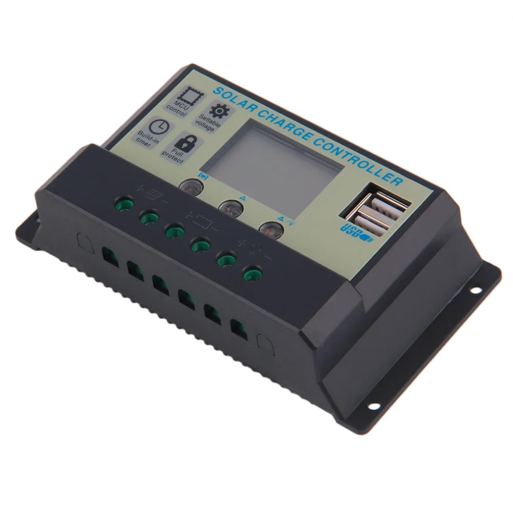 За максимальной точкой мощности Солнечный контроллер заряда 20A 12V/24V Батарея