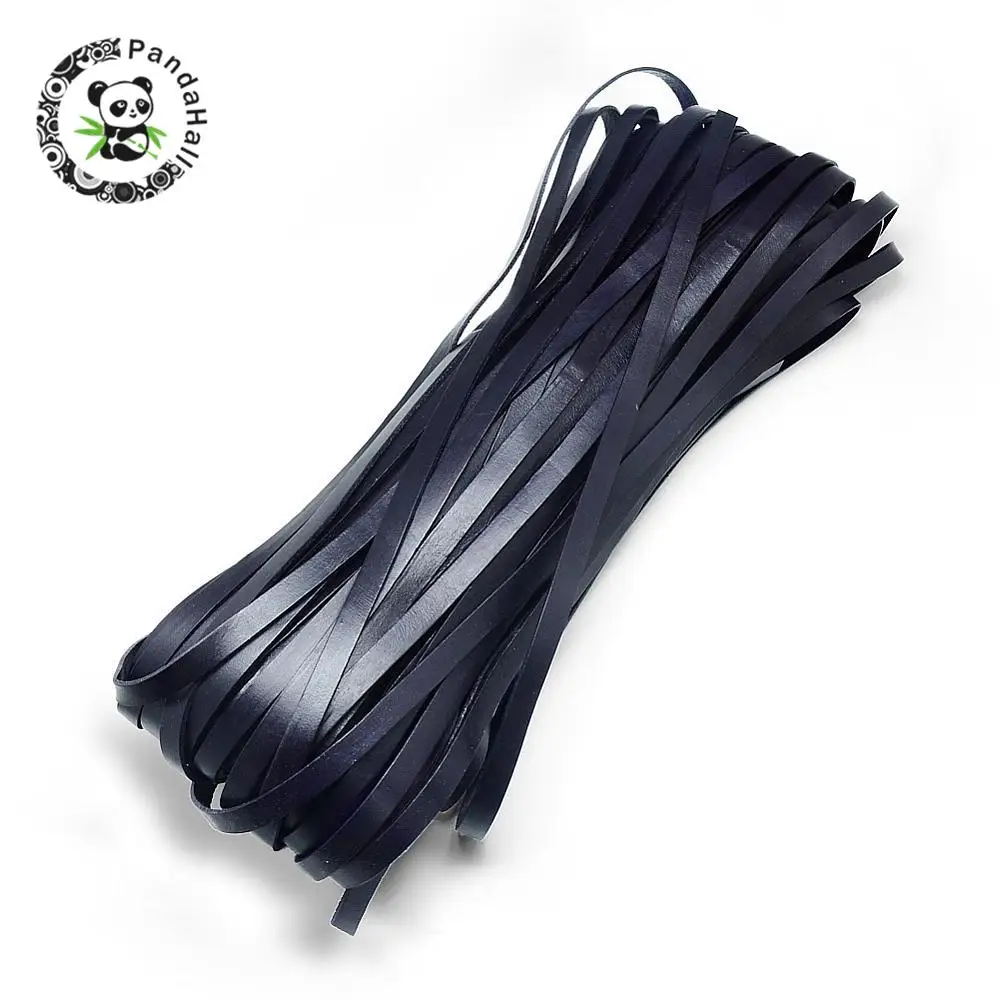 Cowhide Cord, PrussianBlue, 3x2mm; about 100yard/bundle Cowhide Cord, PrussianBlue, 3x2mm; about 100yard/bundle