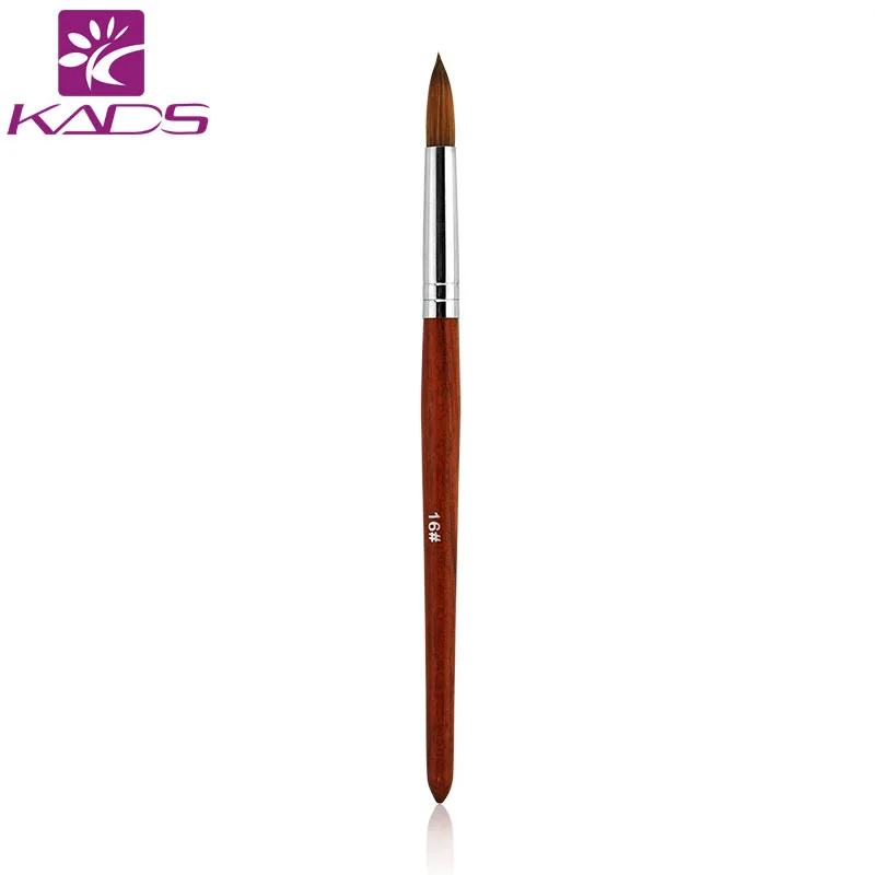 

KADS 100% Kolinsky Sable Pen Red wood Acrylic Brush for nail art Nail Art Manicure tool acrylic nail brushes size 16#