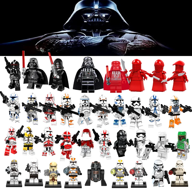 

Datth Vader Star Wars Imperial Clone Trooper Sith Emperor's Royal Guard With Legoingly Starwars Figures Building Blocks kid Toys