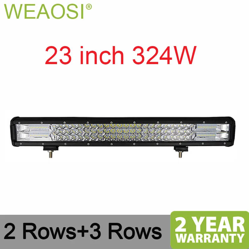 

23inch 324W Offroad Led Light Bar 3-Row Combo Led Driving Work Light for Auto Trucks 4x4 Boat Jeep ATV 12V 24V Led Bar
