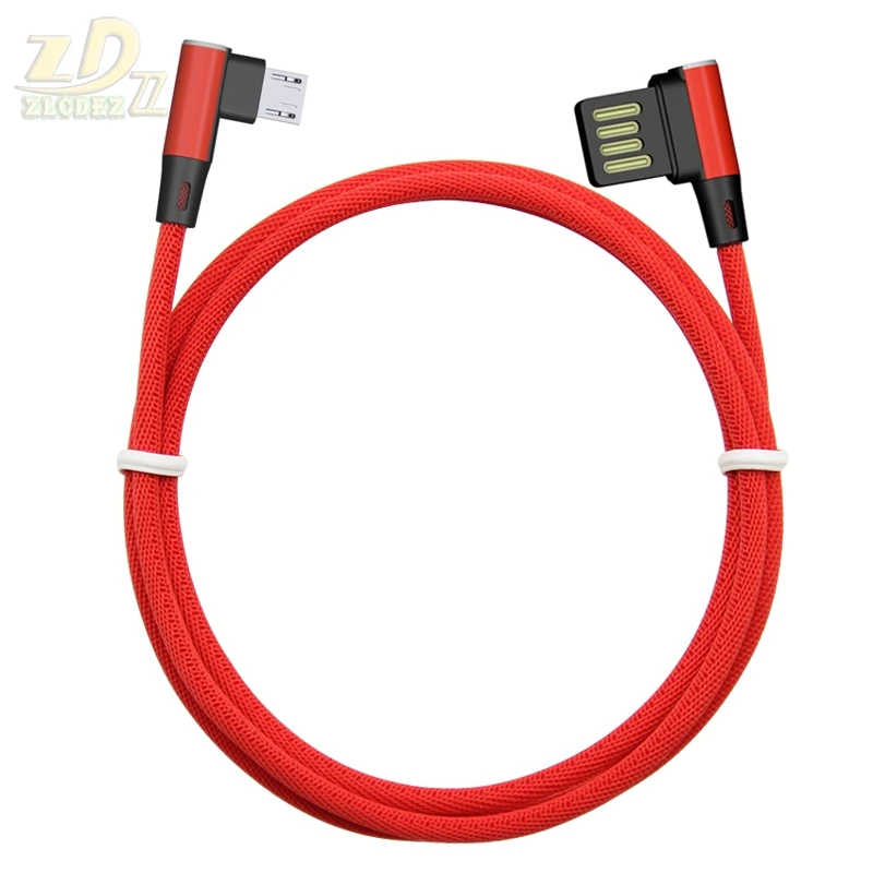 90 도 케이블 8 핀 아이폰 X 8 7 6 S 플러스 iOS 고속 충전 L 벤딩 케이블 안드로이드용 5 핀 마이크로 usb type c 벌크 500
