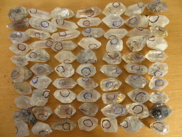 

50 RARE Tibetan skeletal WATER DROP quartz Crystal Terminating Specimen