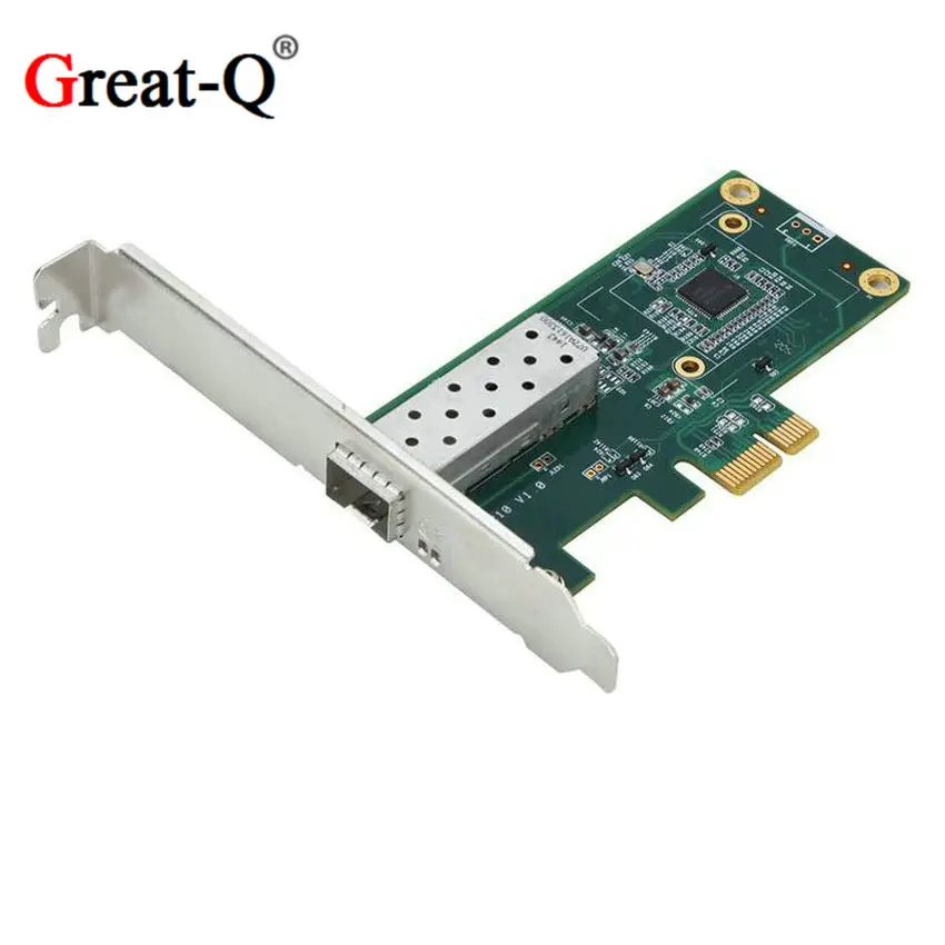 PCI Express PCIE 10/100/1000 м Gigabit Ethernet Lan волокна сервера RJ45 RJ-45 сетевой карты ESXI с intel I210 chipest