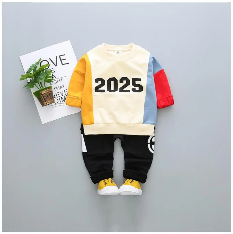 

ZWXLHH 2019 Spring Baby Girl Boy Clothing Sets Infant Toddler Clothes Suits Sport T Shirt Pants Kid Childrens Clothes Suits