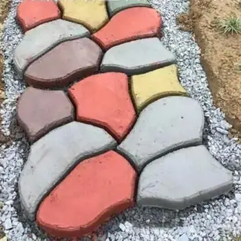 

Plastic Flooring Paving Mold DIY Irregular Garden Paving Mold Pavement Mold Stone Mold DIY Walk Maker