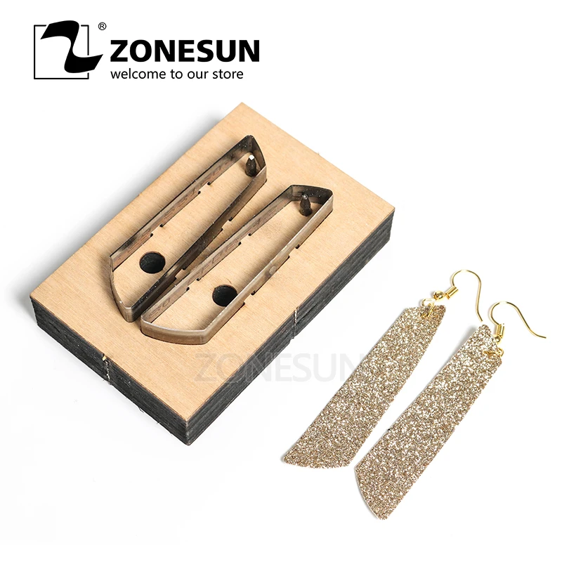 ZONESUN E6 кожаный инструмент для вырезания сережек художественного украшения