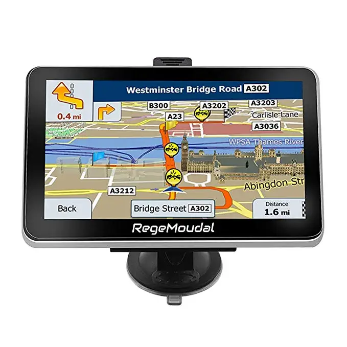 

7 Inch Vehicle GPS Navigation for Car System 8G Memory Portable Truck Navigator Touch Screen Multimedia Pre-Installed US Maps