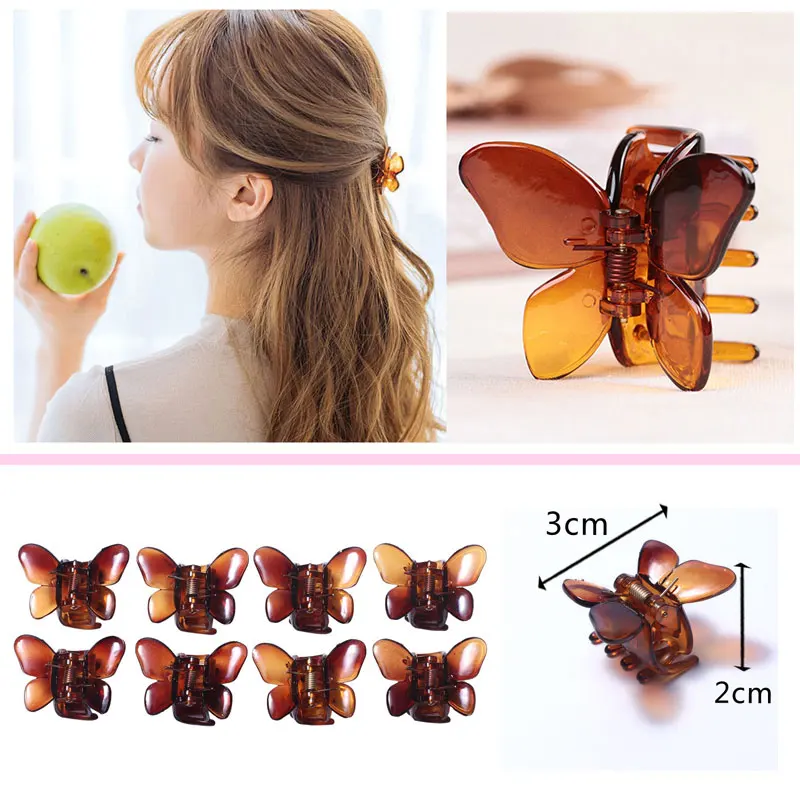 12pcs Butterfly Crab Hair Clips Claw Clamp Children Hairpins for Women Girls Ladies Hair Styling Tools Plastic Barrette Jaw Clip 12pcs Butterfly Crab Hair Clips Claw Clamp Children Hairpins for Women Girls Ladies Hair Styling Tools Plastic Barrette Jaw Clip