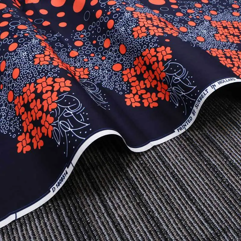 Одежды и тканей из нового типа терилена терраццо Африканский батик печать ткани производители в