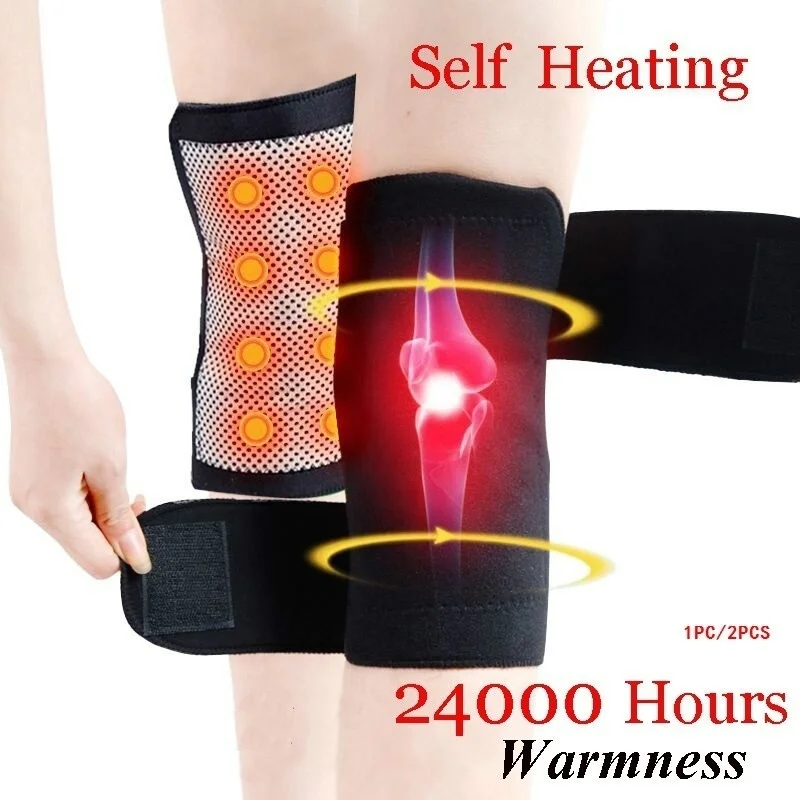 

1 Pair Magnetic Therapy Sports Elbow Knee Pads Support Large Range Knee Protector Self Heating Knee Brace Pads Belt Care Kneepad