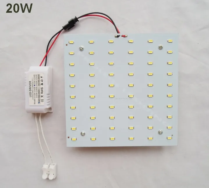 Ano de Garantia Chegada Nova Kits Faça Você Mesmo 2 5730smd 20 w 30 40 Painel Led Placa Quadrada Pcb Techo Luminários 220 v 230 240 6 Chegada nova kits diy 2 ano de