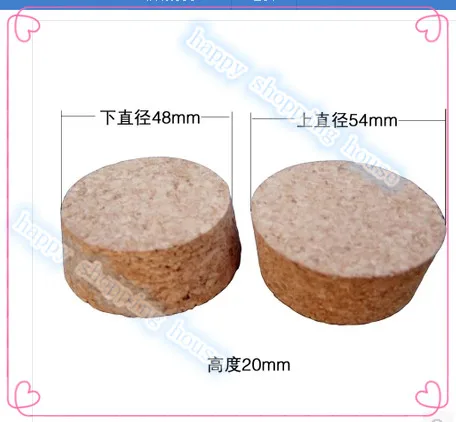 Packing material cork Large diameter sealed bottle cap 54mm*48mm*20mm glass ceramic pot drifting | Дом и сад