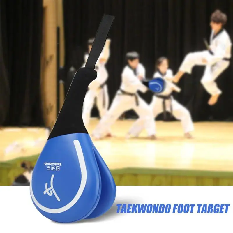 Дети взрослые тхэквондо ПУ тхэквондо спарринг отскок губка Kick Target Blue Pad инструмент для ногтей тхэквондо Тренировка по кикбоксингу