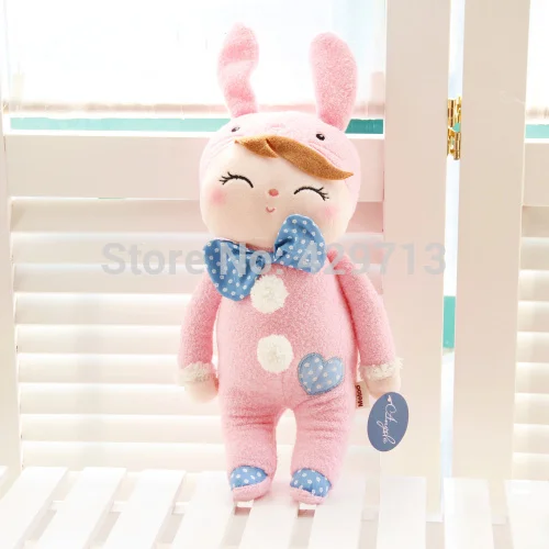С opp сумкой Metoo angela рюкзак подарок высокое качество милые коала кролик плюшевые куклы для детей панда бабочка пчела пупи олень - Цвет: pink1