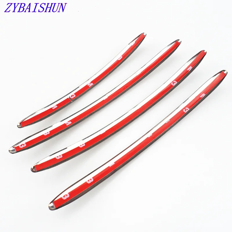  Door Handle Metal Chrome Trim Cover Sticker Ribbon Accessories Car Styling For BMW 5 Series F10 F11