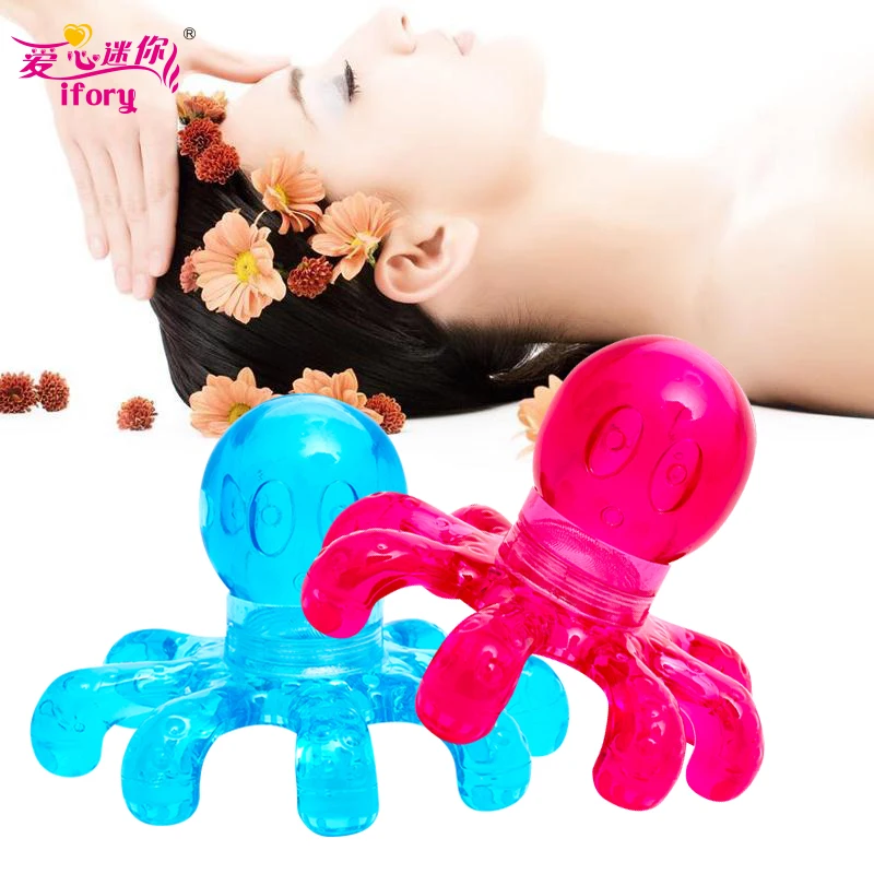 

Ifory 1 Piece Health Care Octopus Head Massager Easy Portable Crystal Body Massager Tool Relieve Neck Belly Muscle Pain and Ache