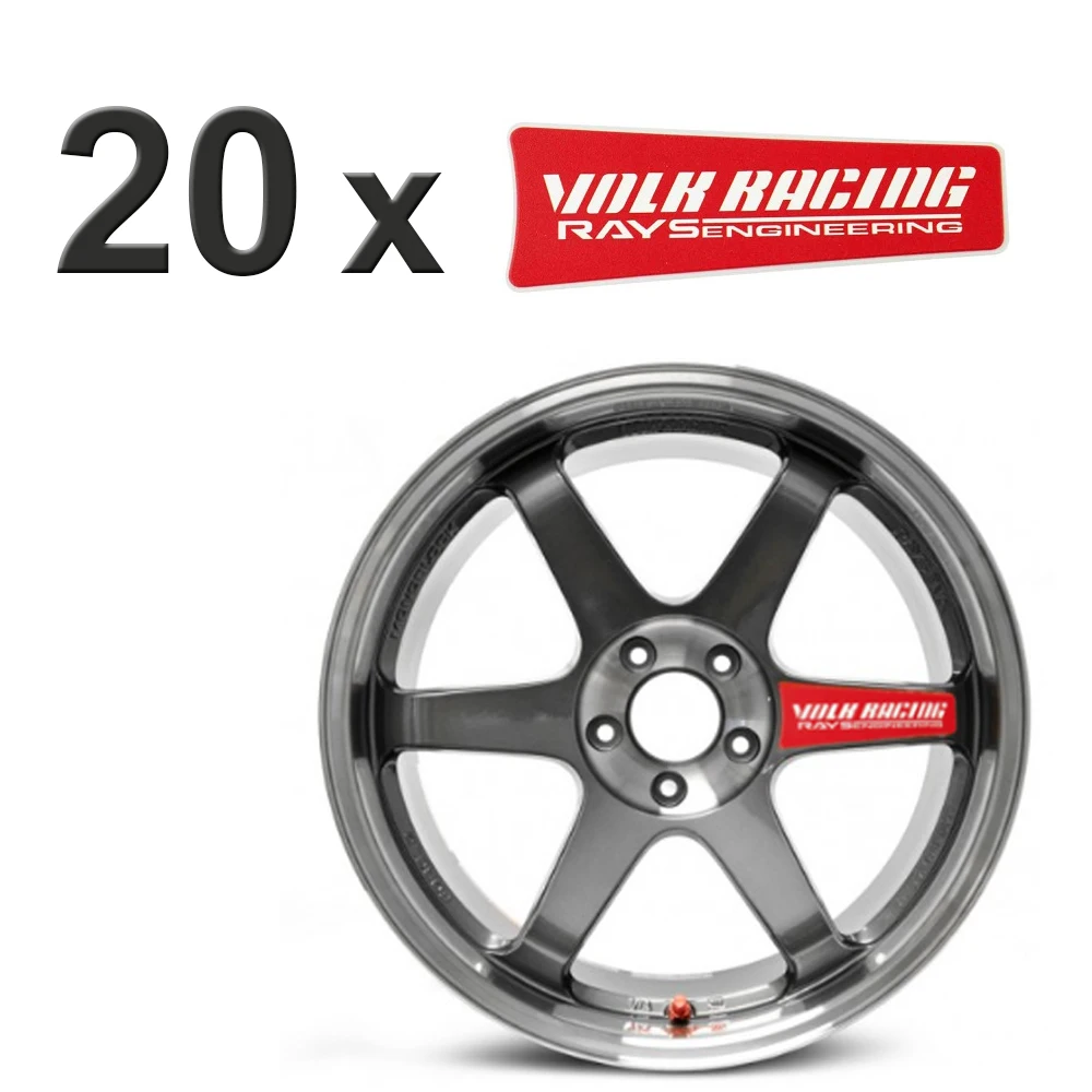 

20 pcs Car Styling Stickers Wheel Decal Rim Sticker For Volk Racing Rays Engineering Wheel Auto Accessories Car Decal Decoration