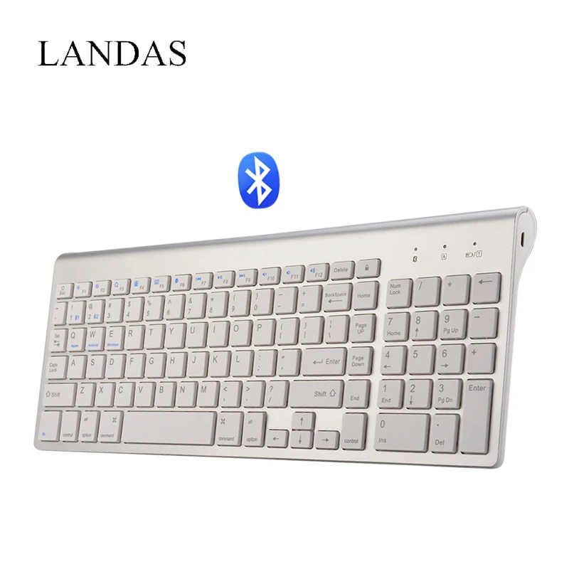 Landas USB Wired Keyboard For Smart TV 102 Key Bluetooth Wireless Keyboard PC For iPad Tablet Keybords For Desktop Notebook PC Landas USB Wired Keyboard For Smart TV 102 Key Bluetooth Wireless Keyboard PC For iPad Tablet Keybords For Desktop Notebook PC