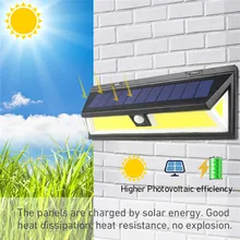 180 чип, COB уличный светильник на фотоэлементах Светильник СВЕТОДИОДНЫЙ Уличный настенный светильник для приготовления пищи на воздухе Водонепроницаемый IP65 шланг для полива огорода, двора, уличные, сарай и т. д