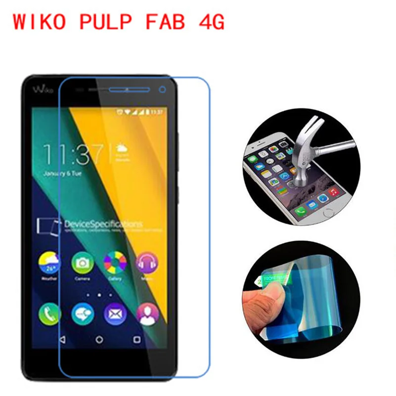3 шт. протектор экрана для WIKO PULP FAB 4 закаленное стекло премиум класса мягкая