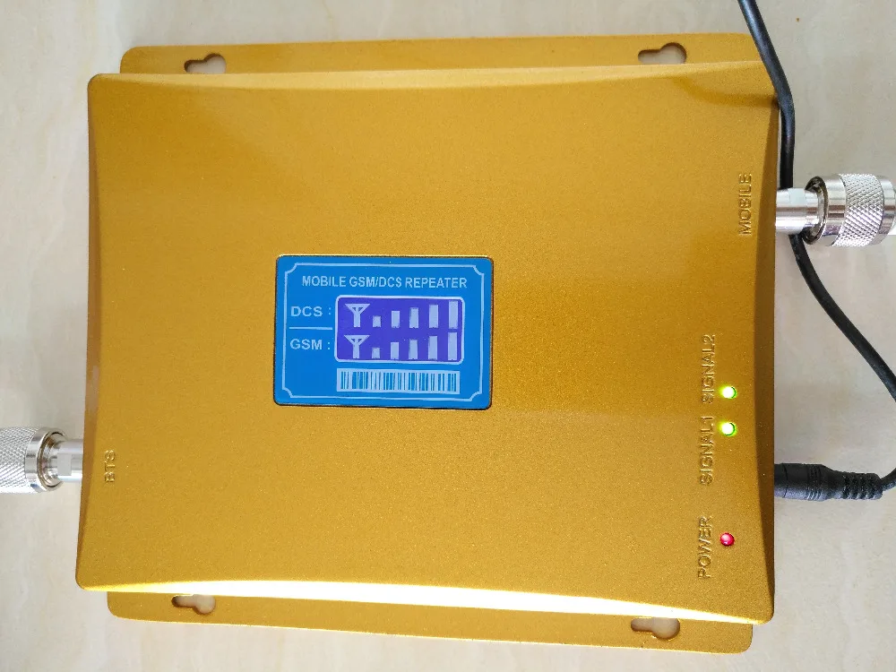 

LCD Display Dual Band GSM DCS mobile celular signal booster 2G 900mhz and 4G LTE 1800Mhz signal repeater amplifier home office