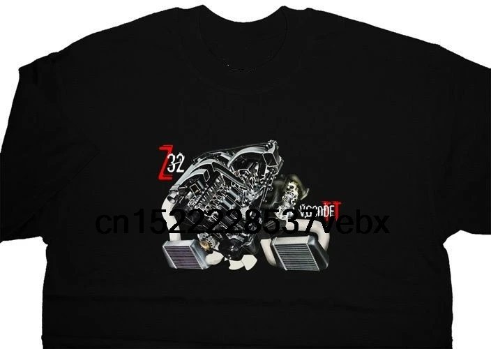 

NISSAN 300ZX 300 ZX TT Engine Fairlady T-shirt Mens O Neck Loose Cotton Tops Casual Tee Black