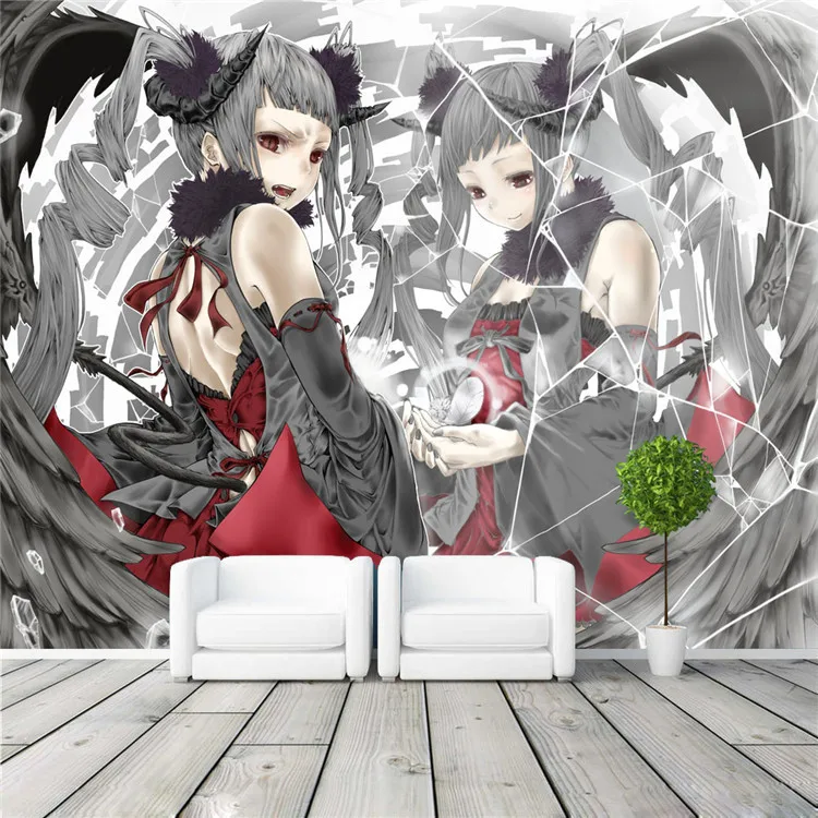 美しい天使の写真の壁紙 日本のアニメの壁 カスタム壁紙 部屋の装飾 漫画 子供の寝室のリビングルーム Aliexpress 家のリフォーム