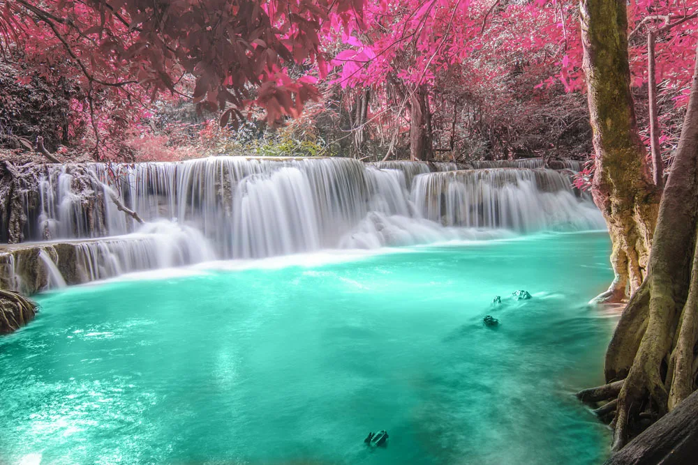 

7x5ft Vinyl Custom Waterfall Theme Photography Backdrops Prop Digital Background TPB-018+