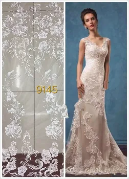 

S-82981 embroidery french tulle mesh lace for stage show/wedding/evening dress/party