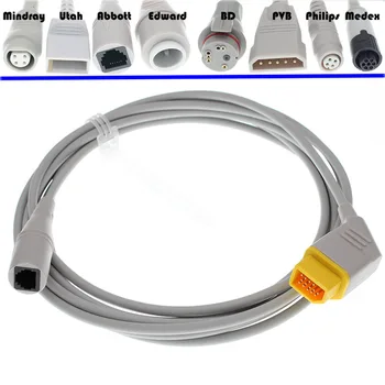 

For Nihon Kohden IBP Adapter Cable 14pin Nihon Kohden to Abbott Utah Edward BD PVB Medex HP IBP transducer Adapter cable 1year