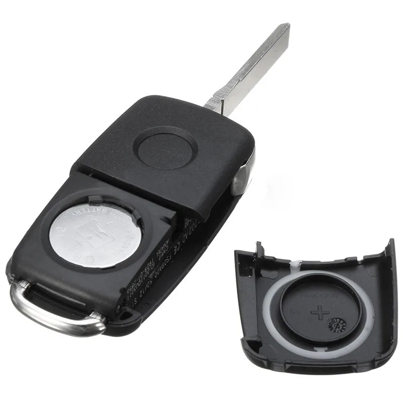 Mayitr 3 Button Folding Flip Remote Key 433MHz ID48 Chip with Uncut Blade For V-W 2010-UP 5K0837202AD High Quality ABS & Metal