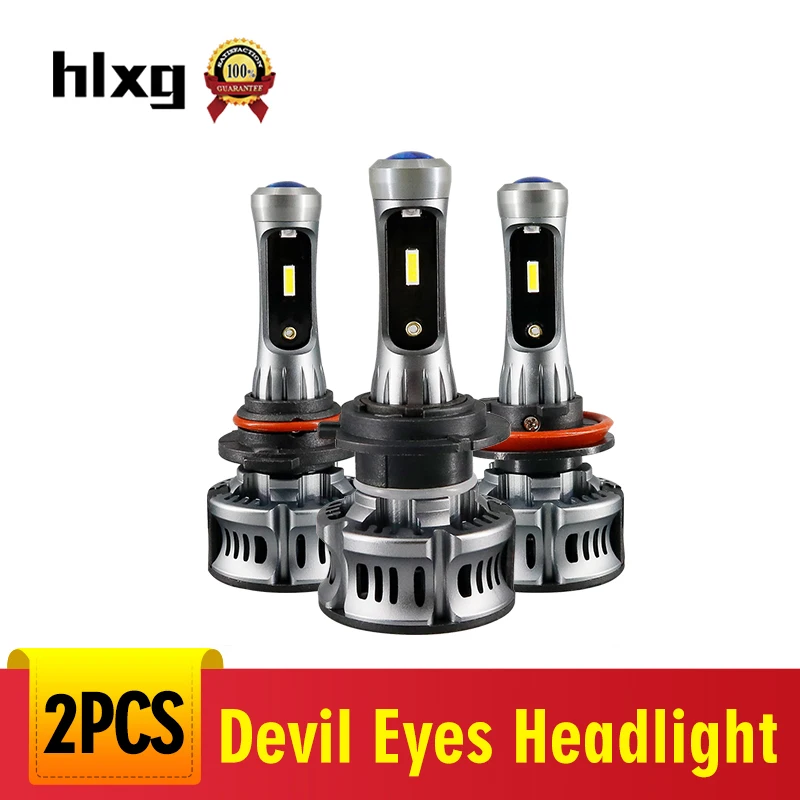 

H7 LED Bulb with Mini Projector Lens 9006 H11 LED Conversion Kit Automobiles 9005 HB3 LED Headlight Bulbs 12V 24V 6500K White