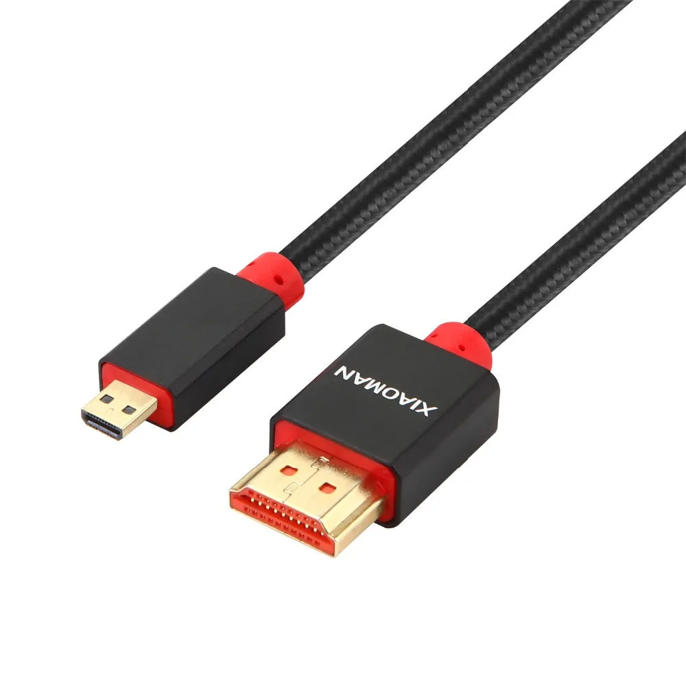 Micro HDMI to HDMI Cable Support 3D 4K 1080P 1m 2m 3m 5m High Speed Micro HDMI Cable for Tablet Camera GoPro Hero to TV LCD HDTV