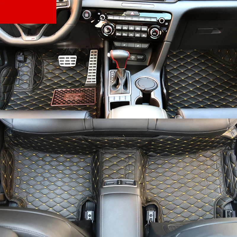 

lsrtw2068 fiber leather car floor mats for kia sportage 2016 2017 2018 2019 2020 QL