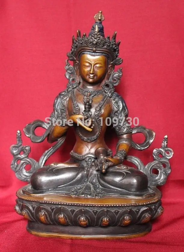 

bir 003251 Bronze Buddha - Oxidized Vajrasattva Tara Statute Handmade in Nepal