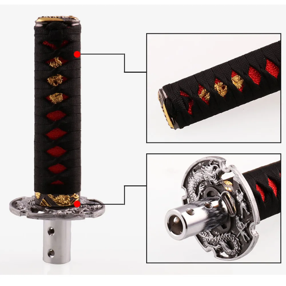 Jdm короткий самурайский Серебряный Дракон ручка переключения меча 152mm205mm металлический Утяжеленный Катана переключения для универсального автомобиля