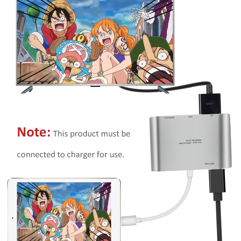 Для освещения к HDMI VGA Jack аудио ТВ адаптер кабель конвертер для iPhone X 8 7 Plus 6 6S iPad