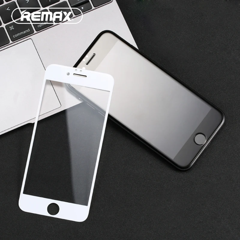 Remax полное покрытие Закаленное стекло Защитная пленка для экрана для Iphone 6 6s 6plus 6s plus 7 7plus 8 8plus X 9H защитное стекло 2 шт