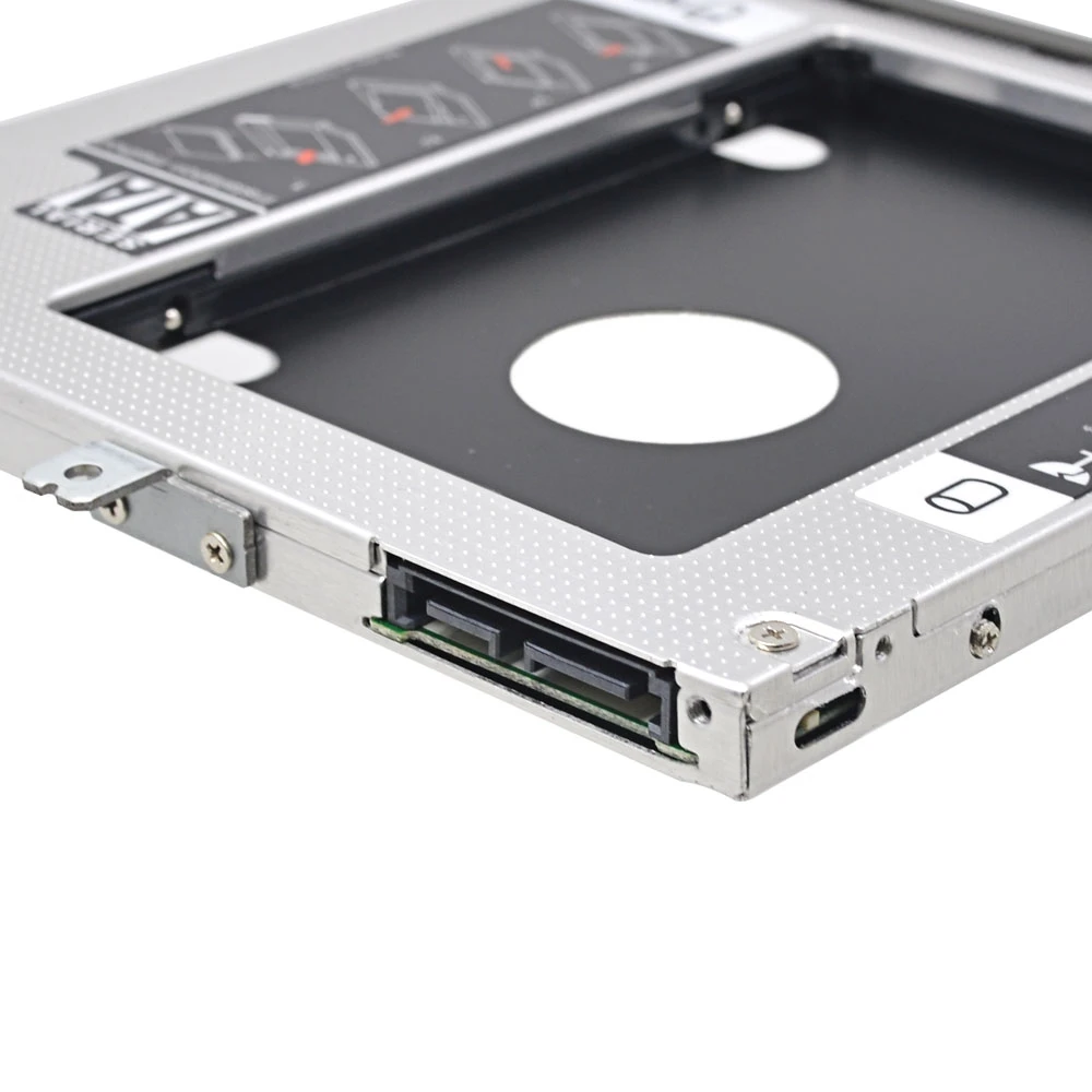 Carcasa de disco duro ordenador portátil, adaptador de CD para Lenovo ThinkPad T440P T540P W540 2nd HDD Caddy de 9,5mm SATA 3,0 para SSD 2,5 pulgadas, DVD|thinkpad cd-rw|thinkpad