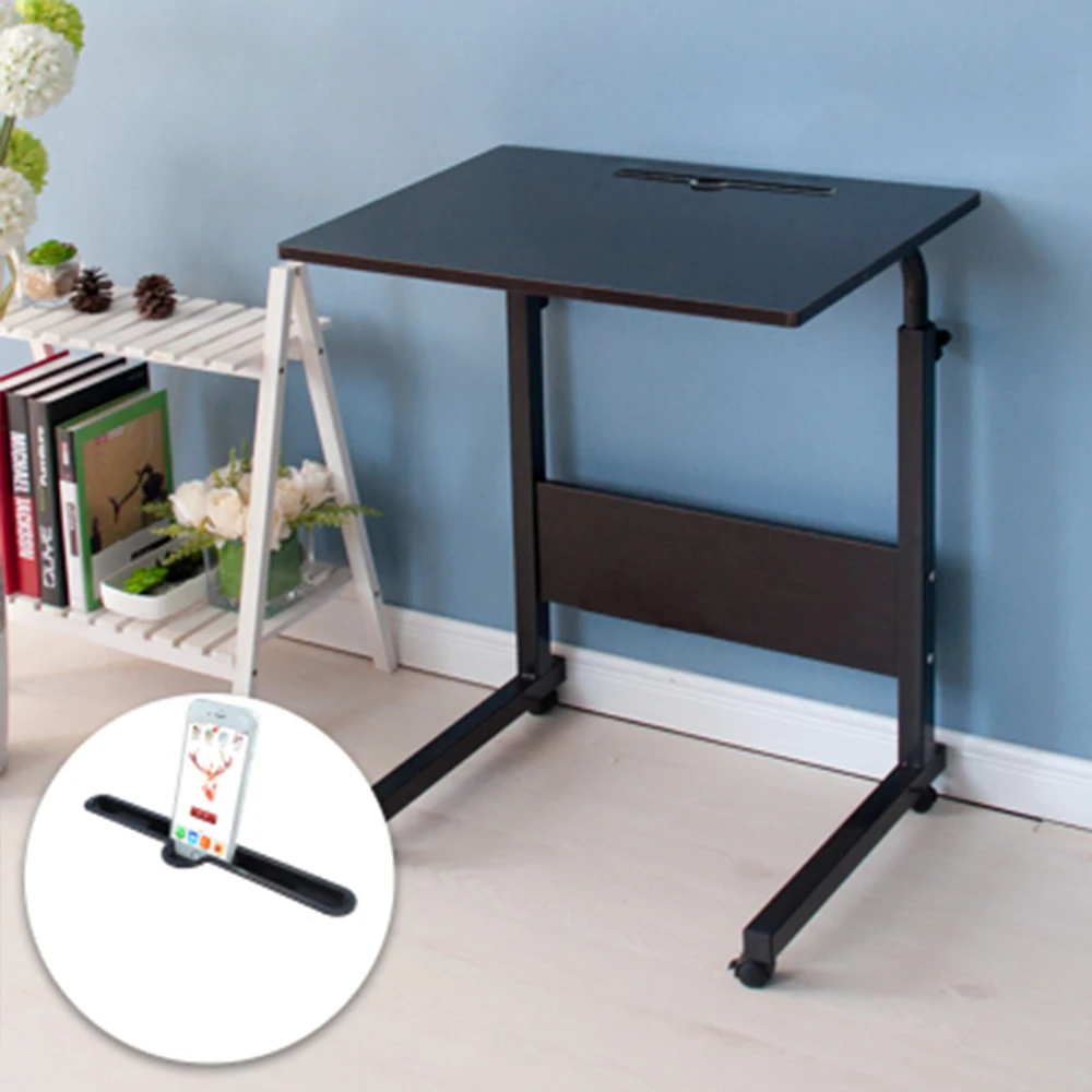  2018 Foldable Computer Table Adjustable Portable Laptop Desk 80*40CM Rotate Laptop Bed Table Can be