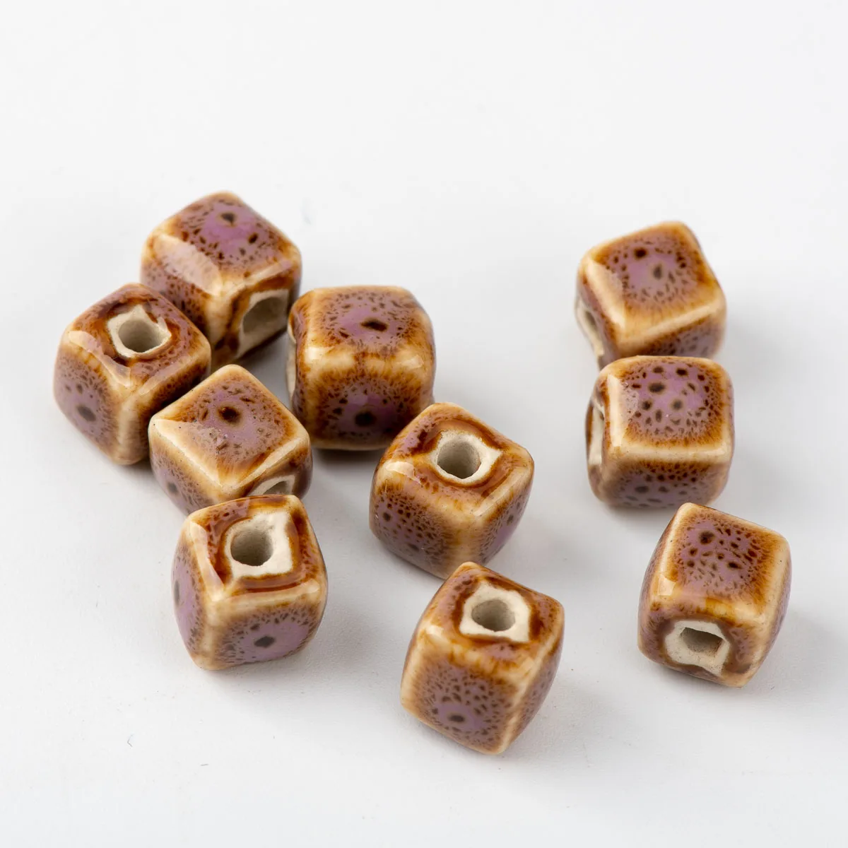 

Square Shape Porcelain Bead For Jewelry Making not silicone handmade Jewlery&Accessories ceramics beads 10pieces/lot #A522C