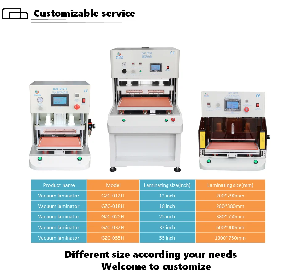 25 дюймов автоматический OCA вакуумный ламинатор ЖК-экран ламинатор COF OCF SCA ламинация для компьютерных планшетов Мобильный ремонт
