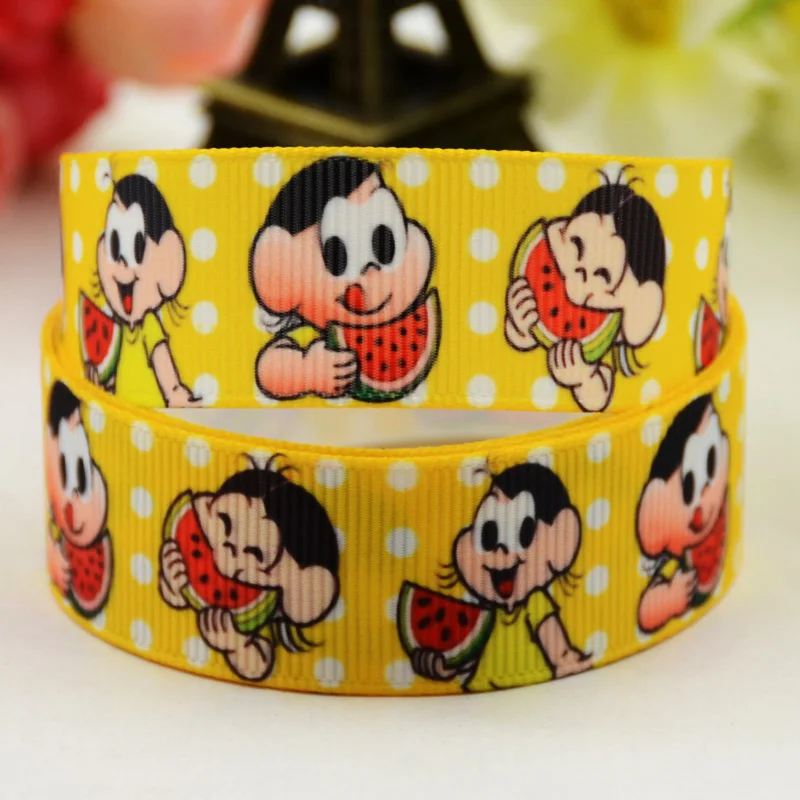 

7/8'' (22mm) Monica Cartoon Character printed Grosgrain Ribbon party decoration satin ribbons X-01327 OEM 10 Yards
