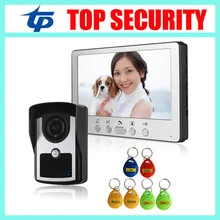 7 Inch Color Screen Video Door Phone System RFID Card Door Access Control Reader Standalone Access Control Video Intercom Bell