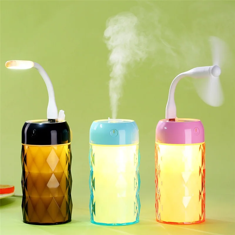

Crystal bottle USB mini humidifier car air purifier aromatherapy machine face negative ion water meter three in one
